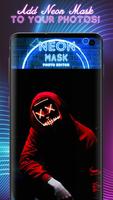 Poster Editore Di Foto Maschera Al Neon - Maschera Viso