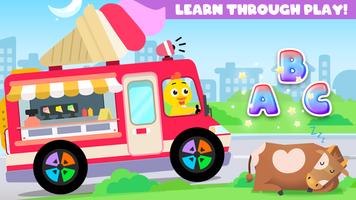 Learn with Cars Kids & Toddler โปสเตอร์