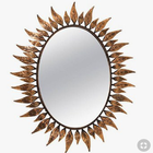 miroir ovale design icône