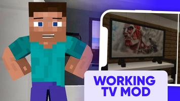 Working TV for minecraft Affiche