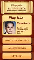 Chess legacy: Play like Capabl poster
