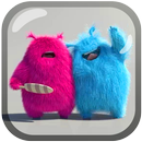 Monstre rose et bleu 4K LWP APK
