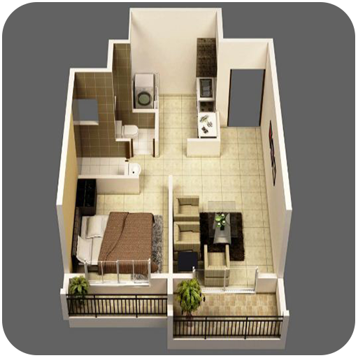 Diseño de casa pequeña 3D