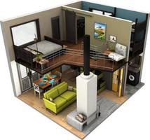 3D Small House Design poster