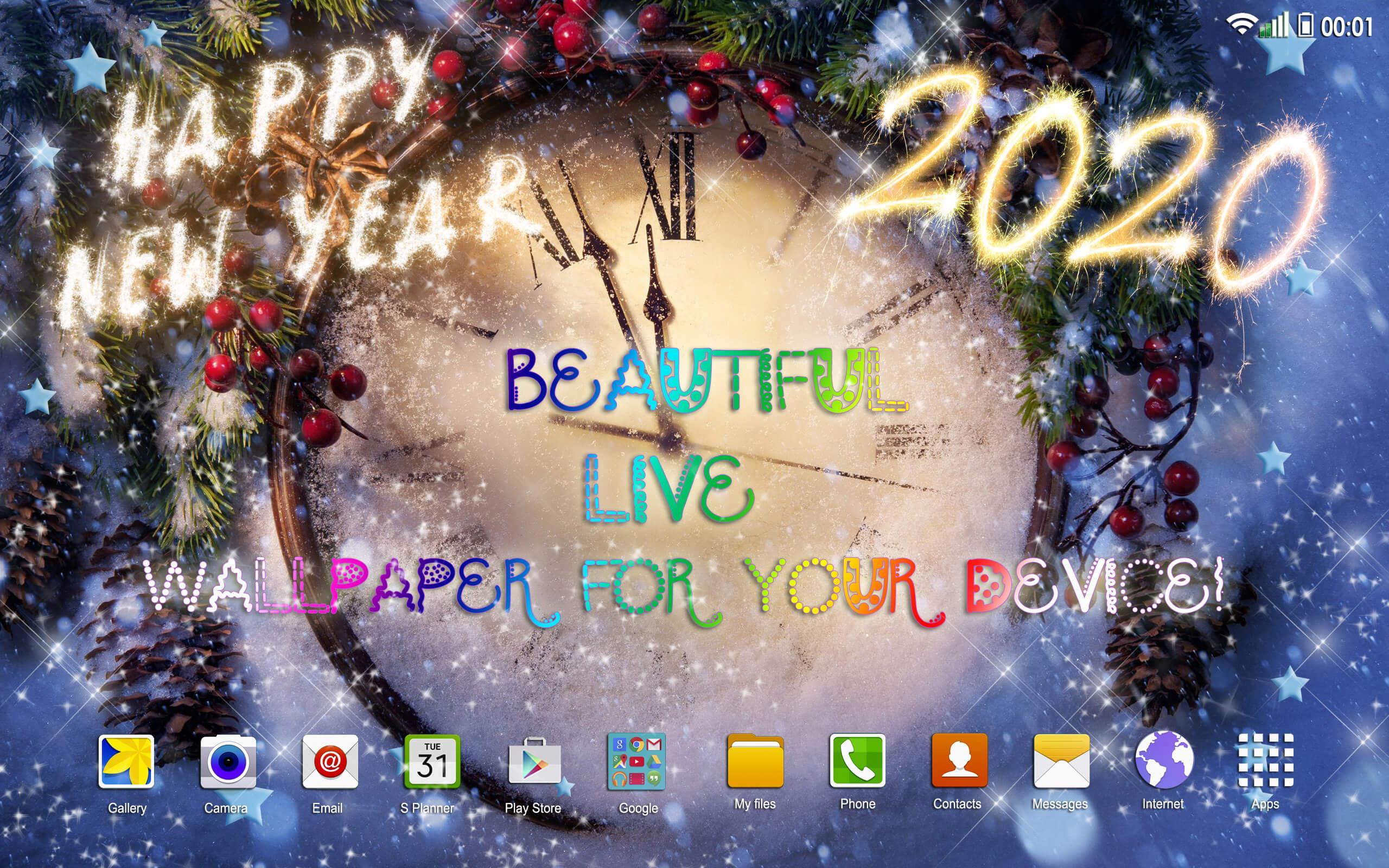 Bonne Année 2020 Noël Live Wallpaper Pour Android