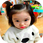 Korean Cute Baby Stickers for Whatsapp Gratis icône