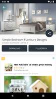 Simple Bedroom Furniture Designs تصوير الشاشة 2