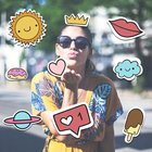 New Stickers for Photos: Sticker App for Girls icône