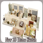 ikon Sketsa Rumah 3D Baru