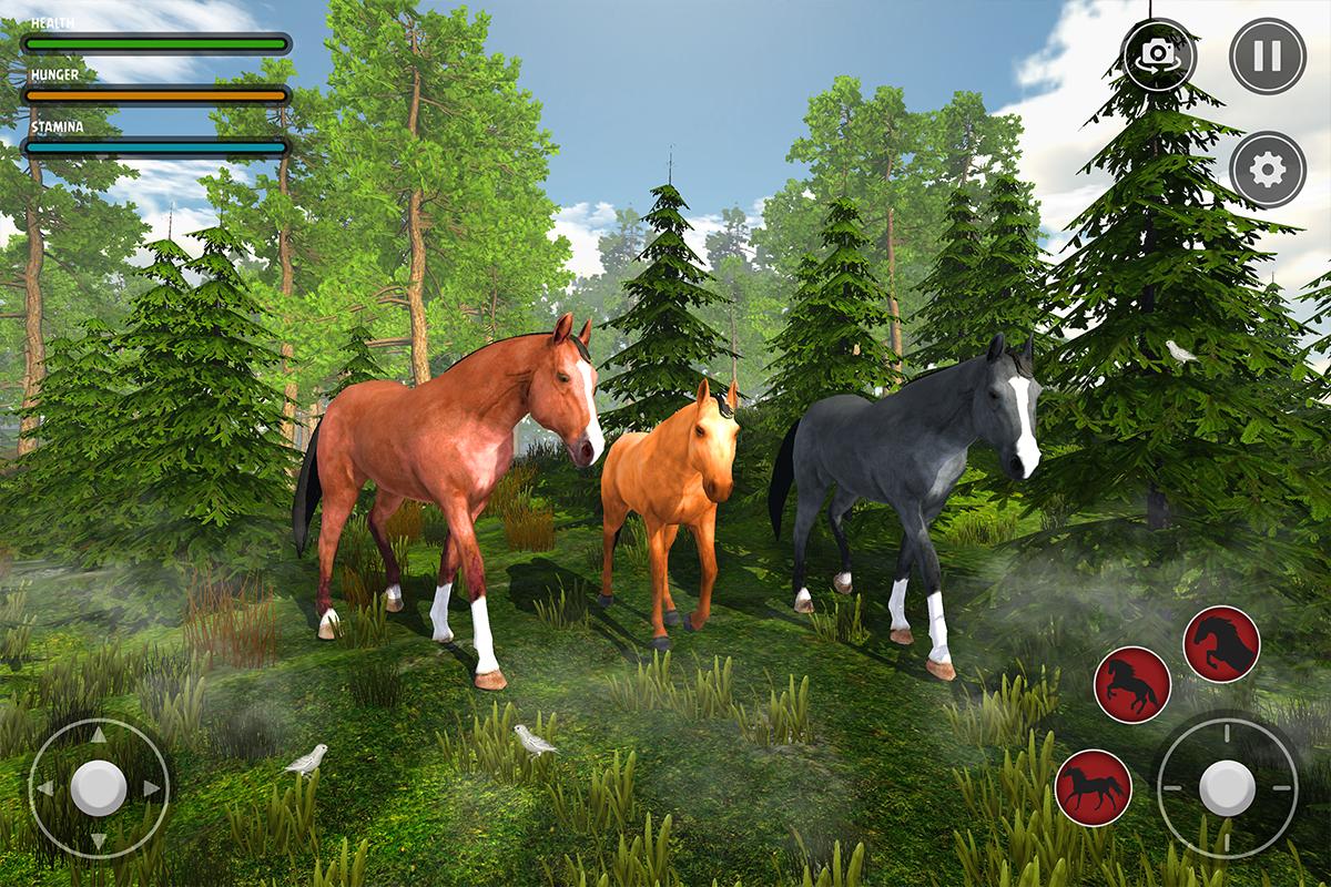 Jungle Horse Family Simulator: Fun Horse Games APK untuk Unduhan Android
