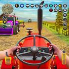 Jogo de trator agrícola ícone