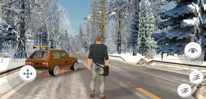 Snow Car Driving Simulator Affiche
