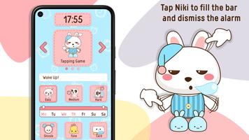 Niki: Cute Alarm Clock App poster