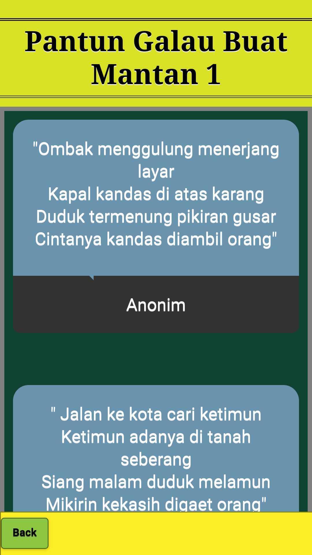Pantun Buat Mantan Baper Galau Terbaru For Android Apk Download