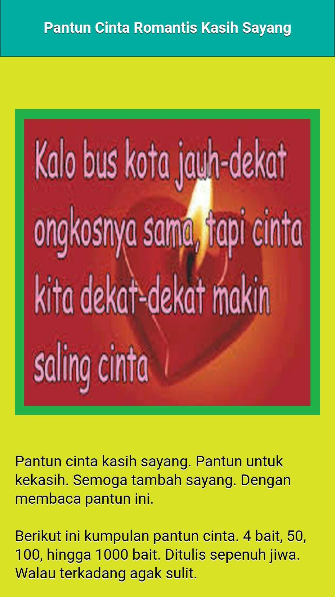 Pantun Cinta Romantis Kasih Sayang Baper Terbaru For Android APK Download