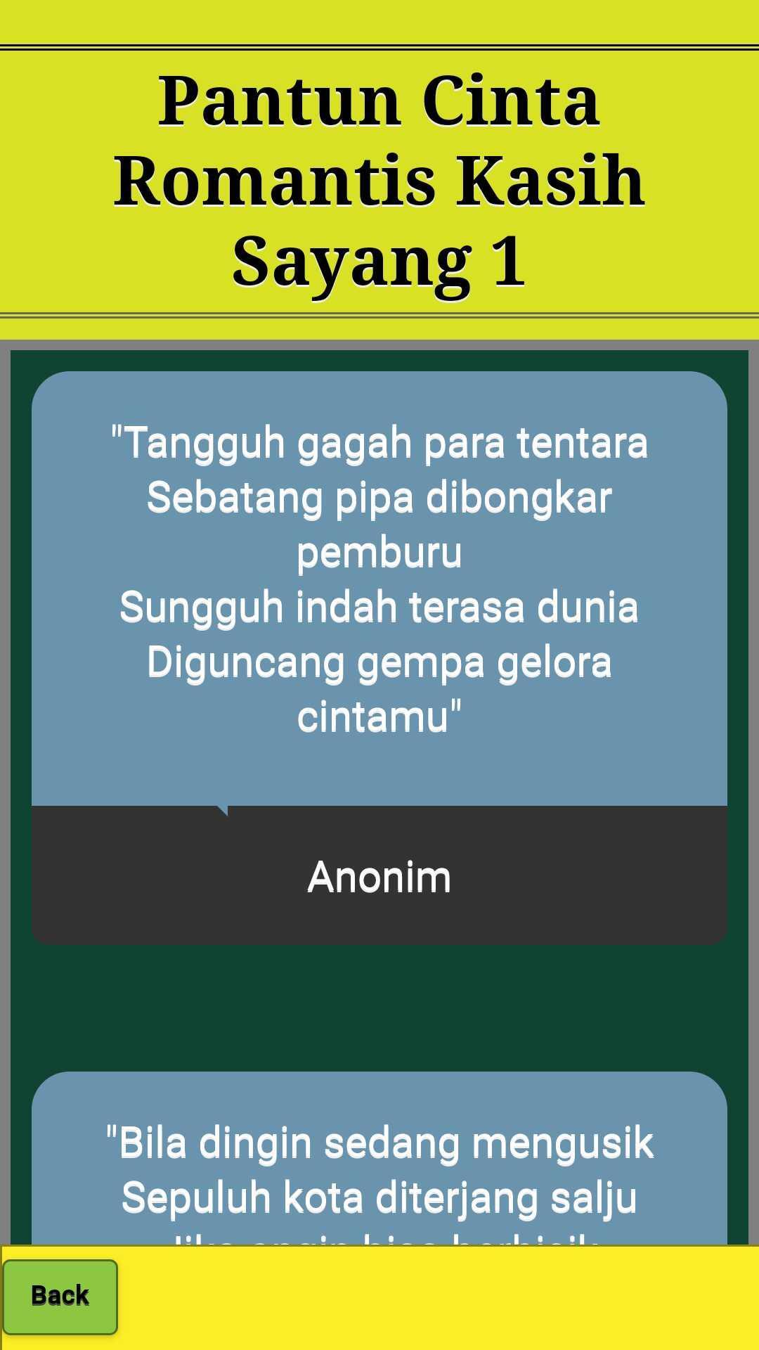 Gratis Download Gambar Pantun Cinta Romantis Kasih Sayang Baper Terbaru For Android Terkeren oleh KataCinta.Co