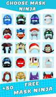 Mask ninja hero costume camera photo editor screenshot 1