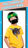 Mask ninja hero costume camera photo editor screenshot 3