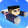 Flying Superhero: Blocky World