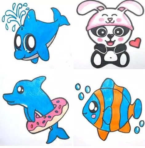 Download do APK de Como desenhar animais fofos para Android