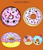 How To Draw Cute Donuts Affiche
