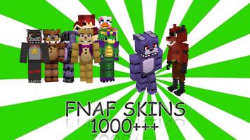 FNAF-skins voor Minecraft PE-poster