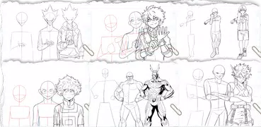 How to Draw BMHA Anime