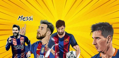Messi Fans Stickers for WA Affiche