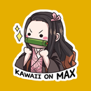 Naklejki Nezuko na wa aplikacja