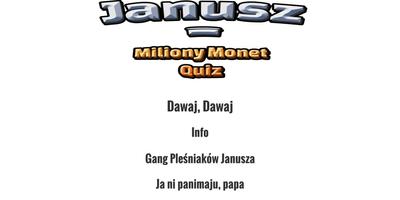 Janusz i Miliony Monet Quiz 截图 2