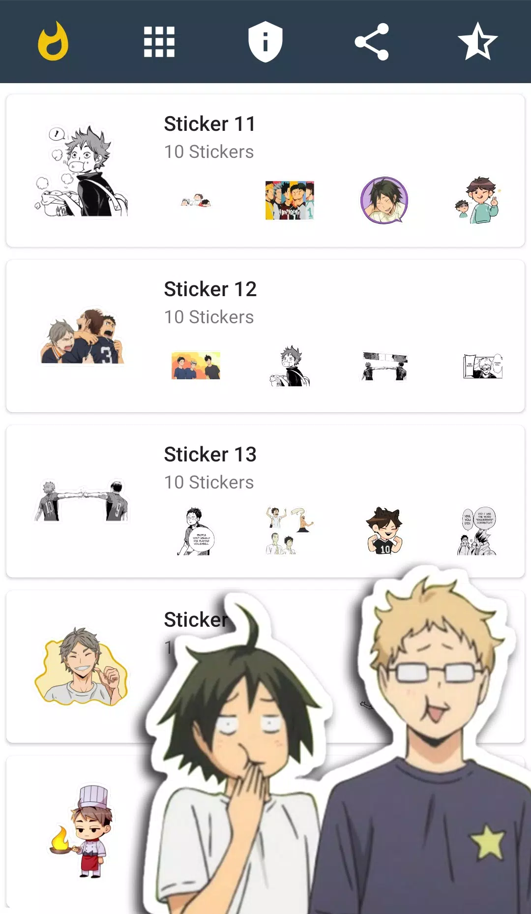 Haikyuu 4 - Download Stickers from Sigstick