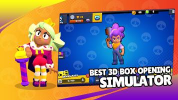 Poster 3D Box Simulator Brawl Stars