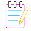 Notepad - simple private color icon