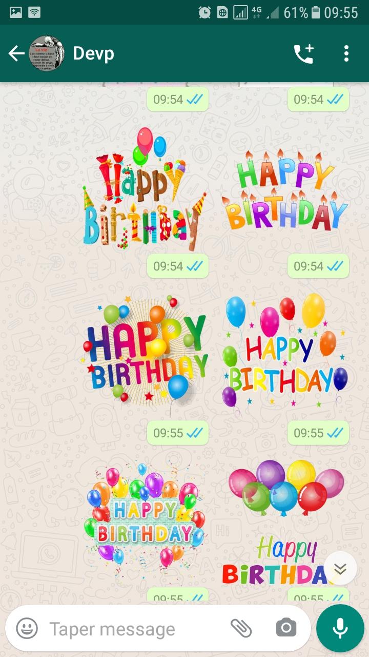 Autocollants Joyeux Anniversaire Wastickerapps For Android Apk Download Autocollants Joyeux Anniversaire Wastickerapps For Android Apk Download