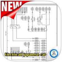 Overall electrical  wiring diagram japanese cars poster