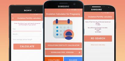 Calculatrice d'ovulation pour la grossesse Affiche