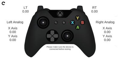 X Gamepad Tester imagem de tela 1