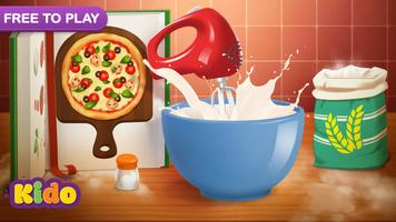 Pizza Baking Kids Games 스크린샷 1