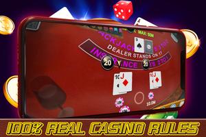 Blackjack - Casino Card Game Ekran Görüntüsü 2
