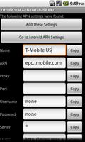 Offline SIM APN Database Pro screenshot 3