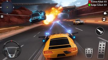 Car Death Race Shooting Game poster