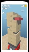 Jengha - 积木轰颜色 - 免费, 3D，挑战, 平衡的塔式繁荣 木块 截图 1