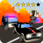 Police chase. Cars rally game icône