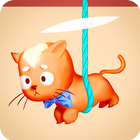 Rescue Kitten - Rope Puzzle icône