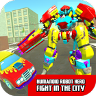 Humanoid Robot Hero City Fight icône