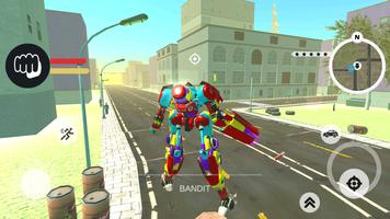 Humanoid Robot Hero City Fight capture d'écran 2