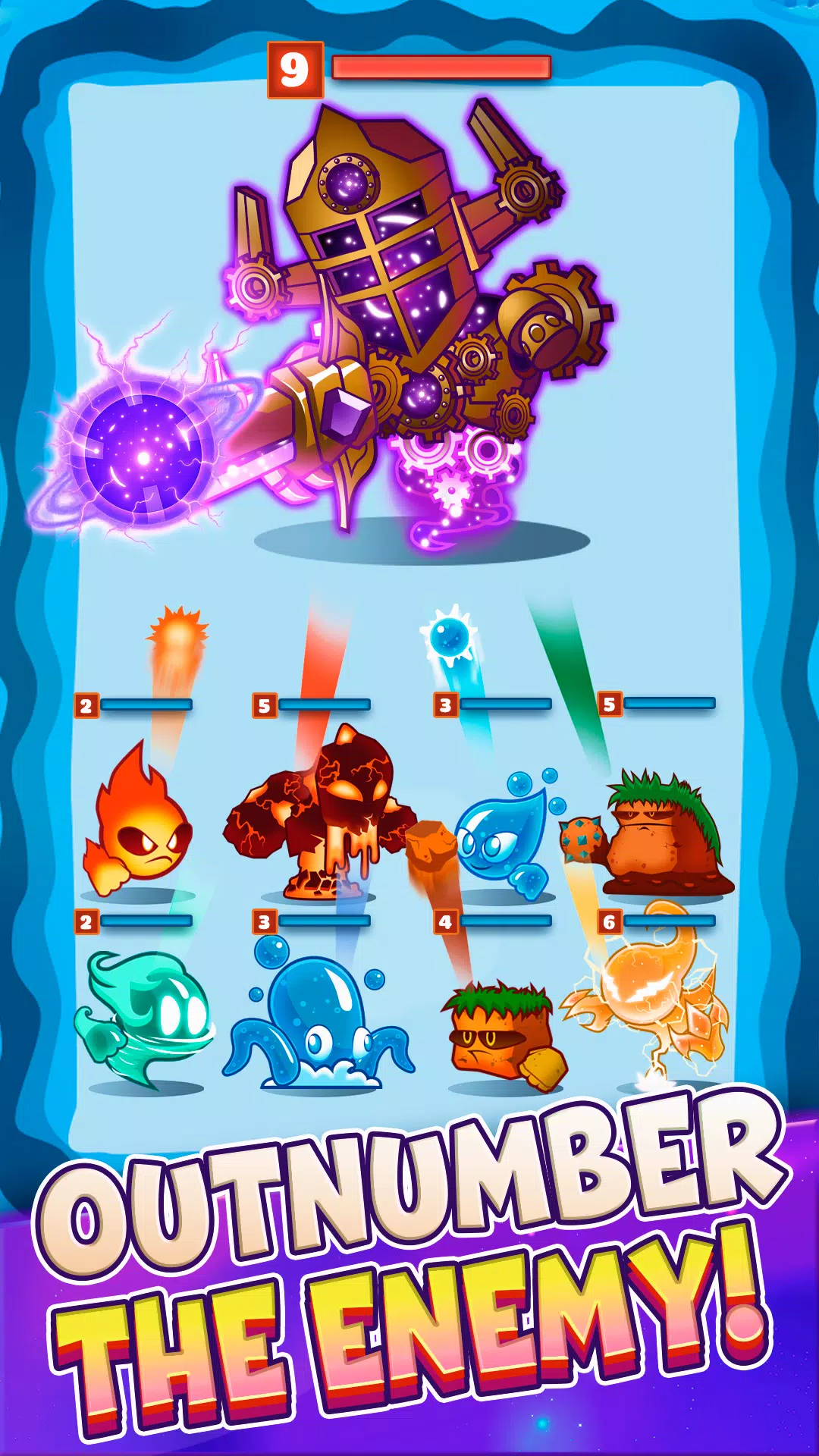Elemental Monsters: Merge Game