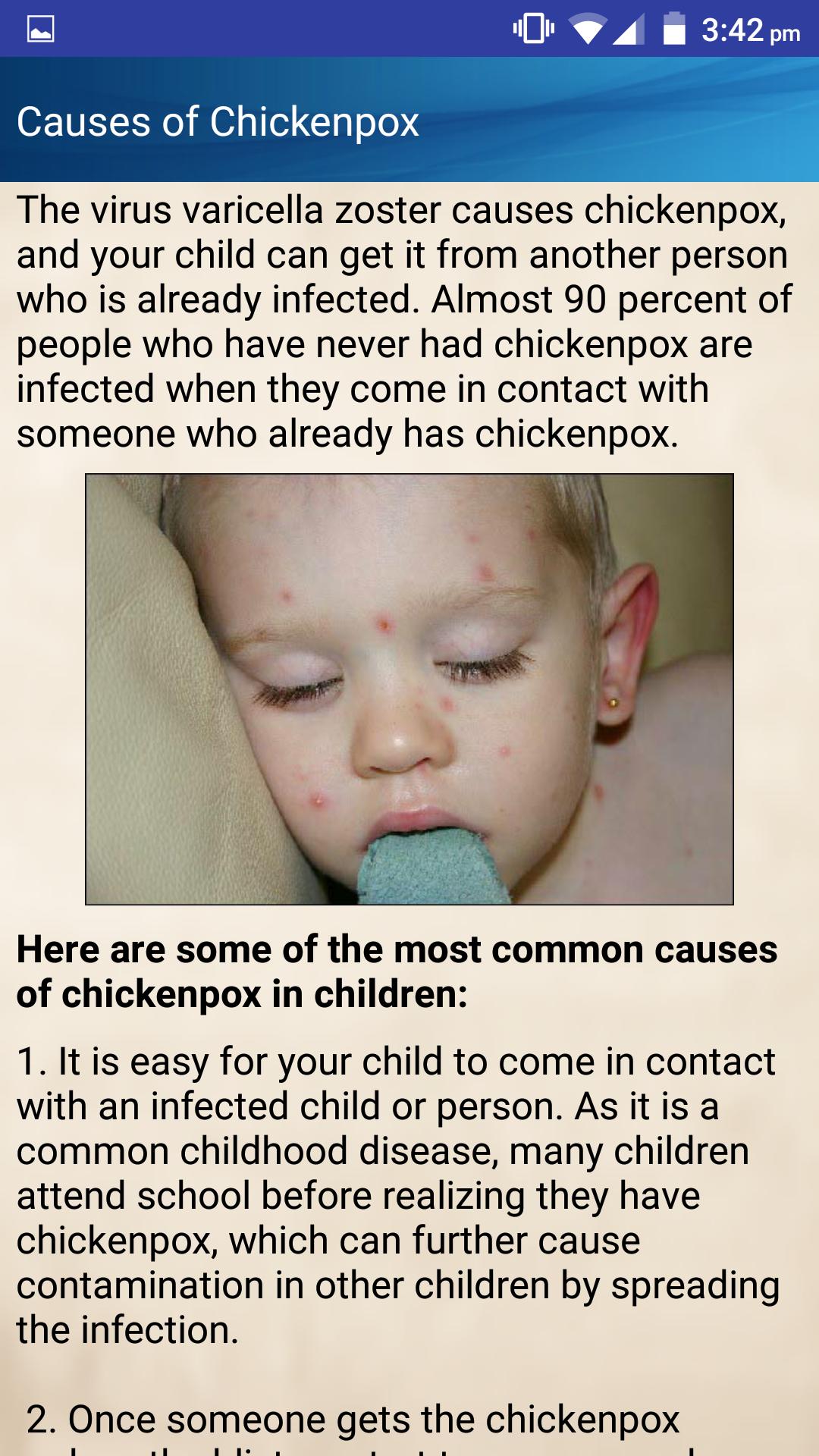 Скачать Chicken Pox in Kids Causes Treatment Help APK для Android