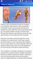 Tetanus Infection Symptoms Treatment & Help capture d'écran 1