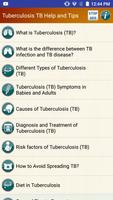 Tuberculosis TB Help & Diet Affiche